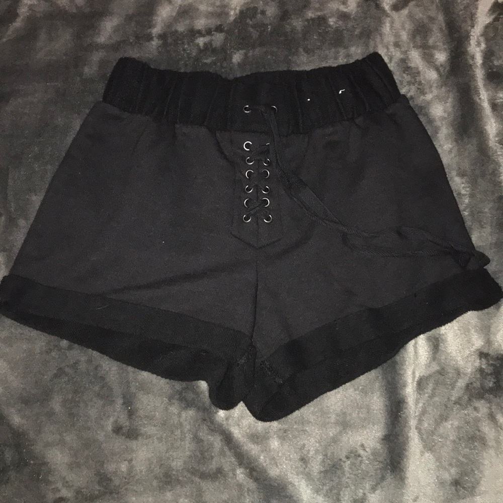 Black High waisted shorts